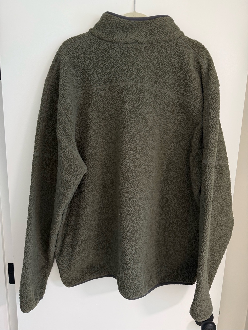 Columbia Men’s Sherpa Fleece Full Zip Jacket Olive Green XXL - Picture 4 of 5